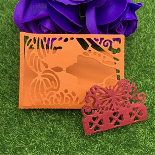 Intimate lover folding card hand embossed DIY album scrapbook greeting card decoration metal cutting mold