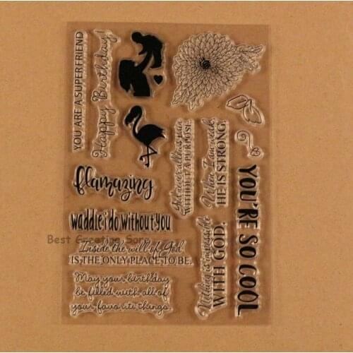 Happy birthday greetings clear stamps for mothers day,friendship