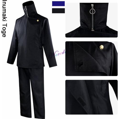 Jujutsu Kaisen Anime Toge Inumaki Cosplay Costume Wig Halloween Christmas Party Japanese School Uniform Outfits Women Men