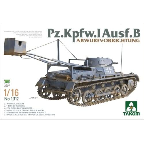 TAKOM 1012 1/16 Pz.Kpfw.I Ausf.B Abwurfvorrichtung Plastic model kit