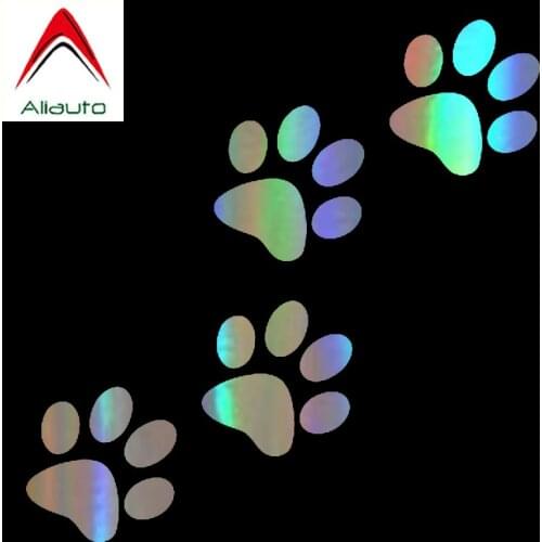 Aliauto Cartoon Car Sticker Lovely Animal Cat Paw Print Automobiles & Motorcycles Accessories Funny Vinyl Decal,12cm*5cm