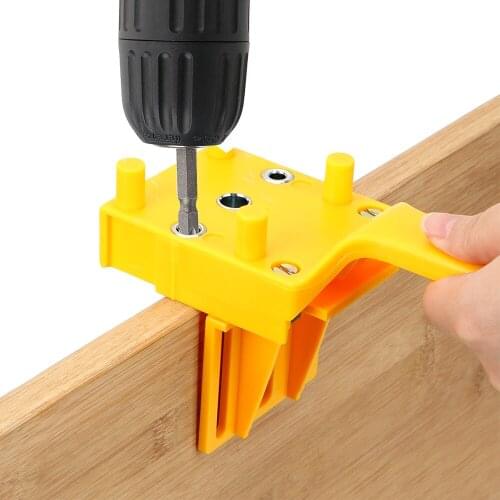 NICEYARD Handheld Jig Suitable For 6/ 8/10mm Woodworking Dowel Jig Drill Guide Wood Drilling Doweling Hole Saw Tools