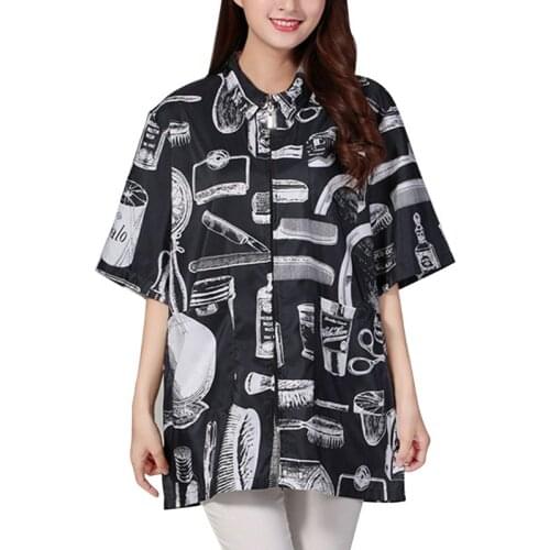 Retro Hairdressing Overalls Haircut Technician Clothes Hot Dyed Hair Stylist Large Work Costume 60 x 84 cm