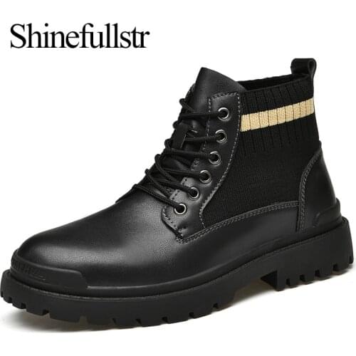 Мужские ботинки челси Shinefullstr China At AliExpress