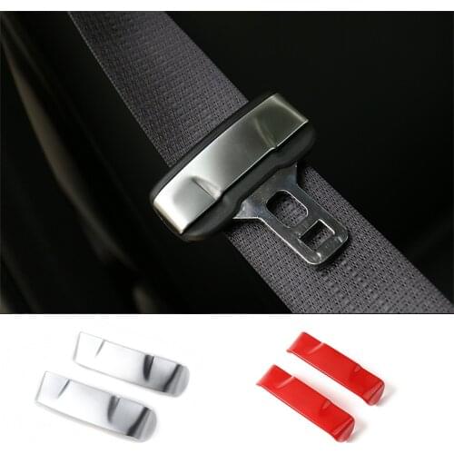 SHINEKA for Jeep Cherokee 11-16 ABS Safety Belt Buckles Life Belt Strip Buckles Decorative Cover