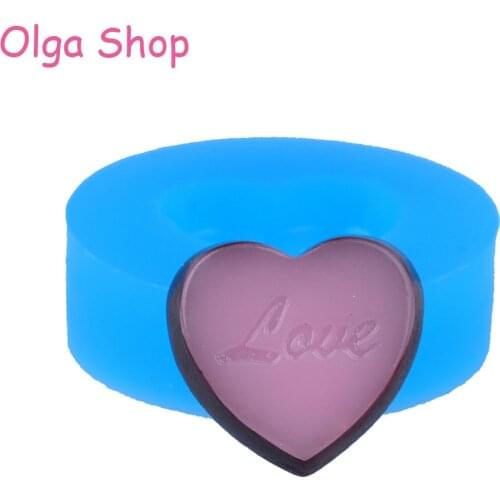 KYL004 17.2mm LOVE Heart Candy Silicone Mold - Cake Decoration Tools Chocolate Jewelry Making Resin Cabochon Handmade Soap