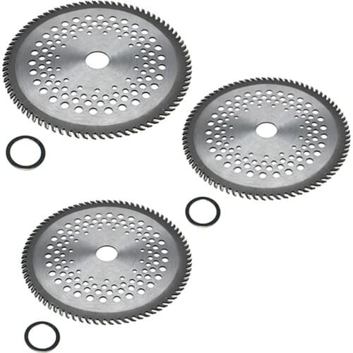 3 Packs 8" 80T Carbide Tip Blade For Stihl Husqvarna Echo Jonsered Shindaiwa Kawasaki Homelite Ryobi Dolmar Makita Brush Cutter