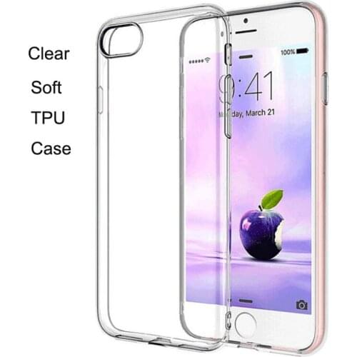 Ultra-thin Soft Clear Case For iPhone 7 7 Plus TPU Back Cover Bags Case Transparent Luxury Silicon Shell For iPhone 8 8plus