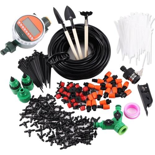 Home Garden Smart Water Timer Irrigation Kit With Gardening Tools Automatic Self Watering System Drip Misting Irrigation Device