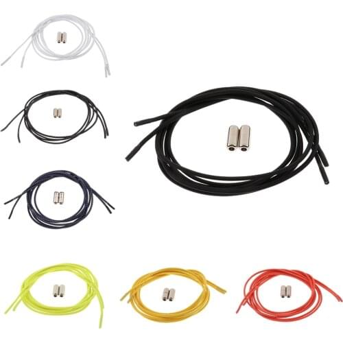 2pcs/Set Unisex No Tie Shoe Laces Elastic Rubber Shoelaces Elastics