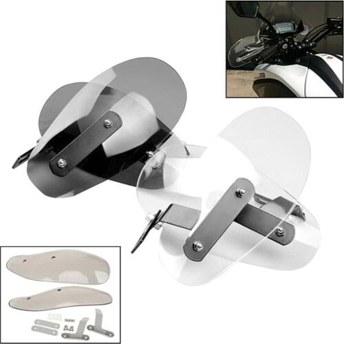 2 Pcs/Set Motorcycle Universal Handle Shield Windshield Handguard Handlebar Guard Wind Deflector Fit For Kawasaki Honda