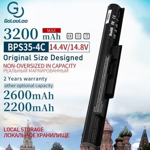 3200mAh 4Cells Laptop Battery for Sony BPS35A VGP-BPS35A SVF1521A2E SVF15216SC SVF15217SC for Sony VAIO Fit 14E 15E Series
