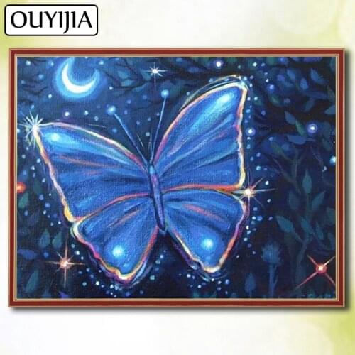 OUYIJIA 5D DIY Butterfly Flower Animal Cartoon Diamond Painting Full Square Embroidery Sale Diamond Mosaic Picture Of Rhinestone
