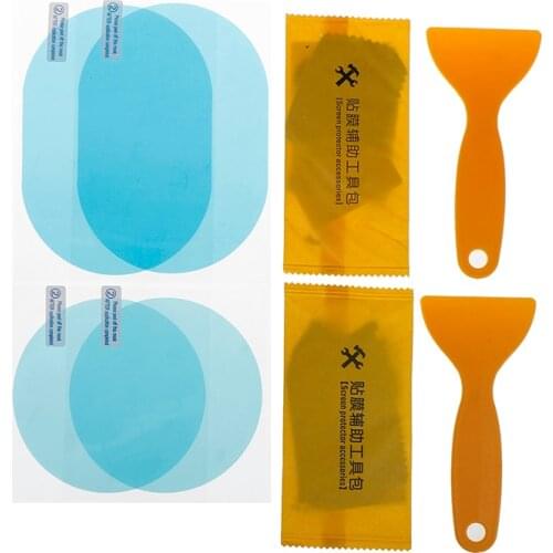 Anti-glare Waterproof Rainproof Car Mirror Window Clear 2pcs/set Car Rain Film Rearview Mirror Protective Film Anti Fog Membrane