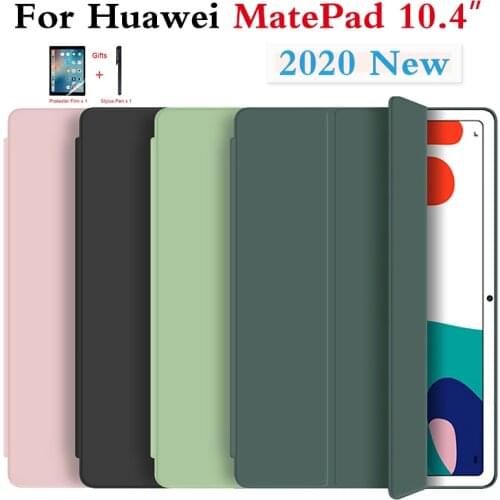 2020 New Case For HuaWei MatePad 10.4 Case Soft Silicone Cover for Mate Pad 10.4 inch Holster with Smart Sleep Wake Funda Capa