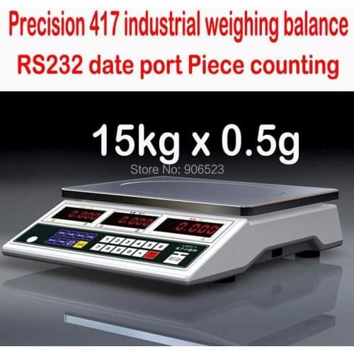 Free shipping APTC417 Digital Tabletop Counting Scale Weighing Capacity 15KG x 0.5g electronic scale