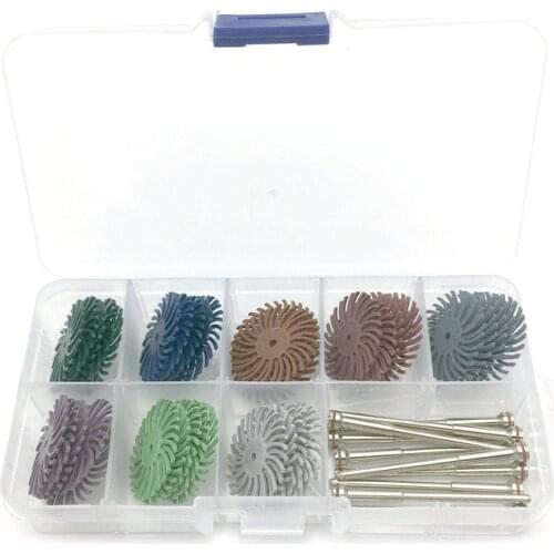 8Pcs Dental Composite Spiral Finishing Polishing Disc Wheel +10pcs Polishing Shank Mandrel Dentistry Instrument Kit
