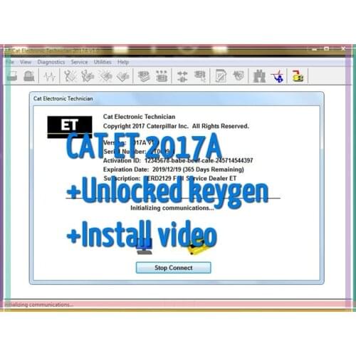 For Red Cat ET 2017A Diagnostic Software with Unlock KeyGen can Install on Many Computers
