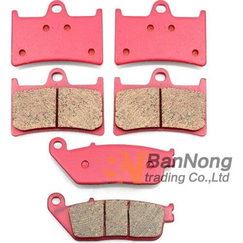 For Yamaha MT-01 4 Piston radial Caliper 2005 2006 MT01 Motorcycle Brake Pads Front Rear
