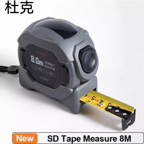DUKA SD 8m Precision Steel Tape Measurement Frosted Retractable Ruler Rubberized Drop-proof Portable Measuring Tool Ruler