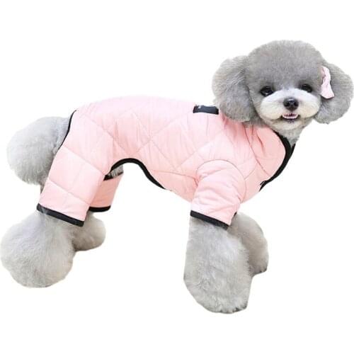 Dog Jumpsuit Winter Pet Outfit Garment Puppy Clothes Coat Small Dog Costumes Yorkshie Pomeranian Maltese Poodle Bichon Clothing