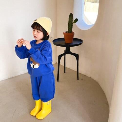 Bear Spring Summer Childrens Clothes Set Baby Girls Sweatshirts + Pants 2pcs/Set Kids School Beach Outdoor Teenage Girl Clothin