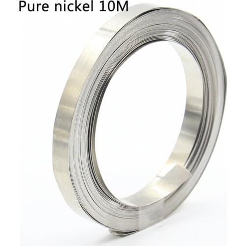 1 Roll 10Meter Pure Nickel Strip 99.96% for li 18650 battery spot welding machine Welder Equipment Nickel Belt for battery packs