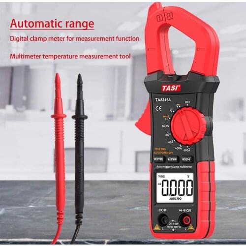 Auto-Ranging Clamp Meter Digital Resistance Test Multimeter With Automatic Range DC Voltage AC Current Measurement Tool