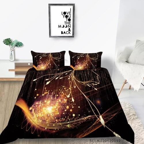 Technology Bedding Set Single Fashion Creative Quilt Cover Data Base Queen Double Twin Full King Black Bed Set Hot Sale