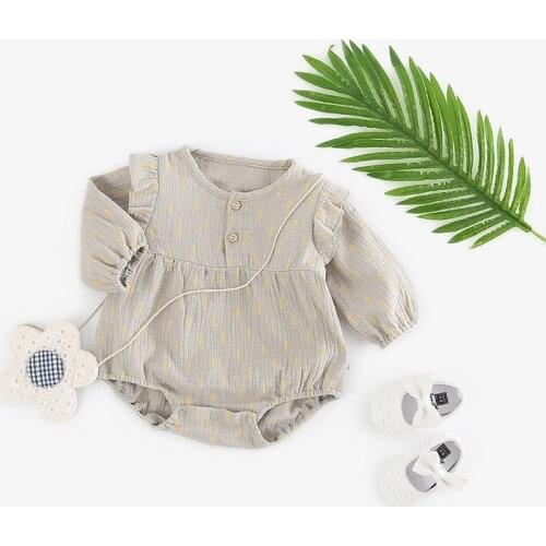 Baby Girls Autumn Bodysuit Newborn Baby Long Sleeve Clothes Brand New Infant Jumpsuit Kids Cute Baby Romper