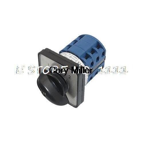 AC 660V 20A 12 Terminals 2 Positions Rotary Selector Cam Changeover Switch