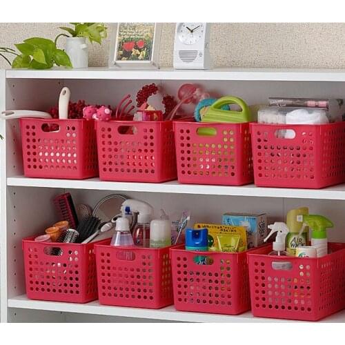 Inomata plastic storage basket desktop finishing basket 4577