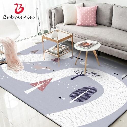 Bubble Kiss Modern Living Room Carpet Minimalist Carpets For Bedroom Decor Rug Cotton Pattern Girls Boys Room Game Area Rugs
