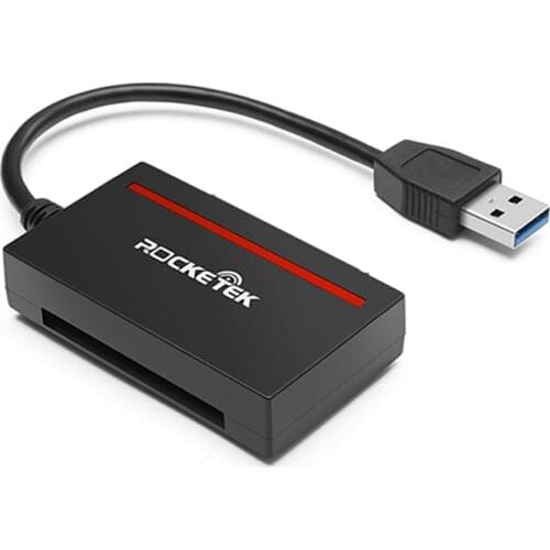Rocketek CFast 2.0 Reader USB 3.0 to SATA Adapter CFast 2.0 Card and 2.5 inch HDD Hard Drive/Read Write SSD&CFast Card
