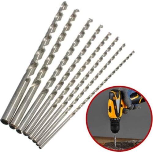 2mm-6mm Length 160-300mm Extra Long HSS Drilling Straight Shank Drill Bits Parts