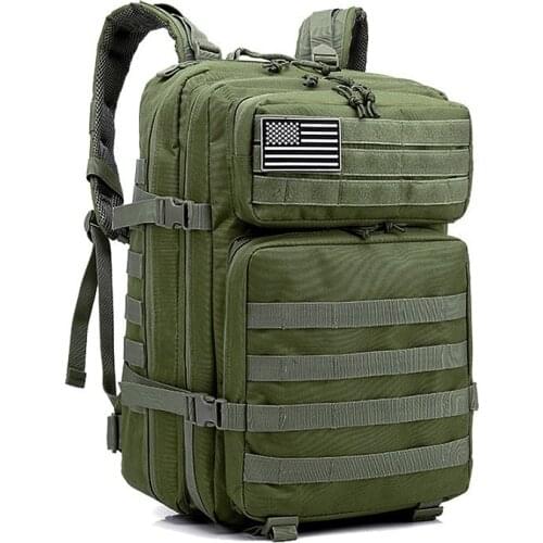 BOWTAC Military Tactical Backpack Unisex Army Assault Molle Rucksack Waterproof Outdoor Bag Hiking Hunting Camping Bag 900D Men