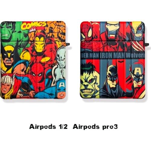 Marvel Superman Iron Man funny trunks Headset Earphone Wireless Case For Apple Airpods Pro 1 2 3 Protective Cover Gift