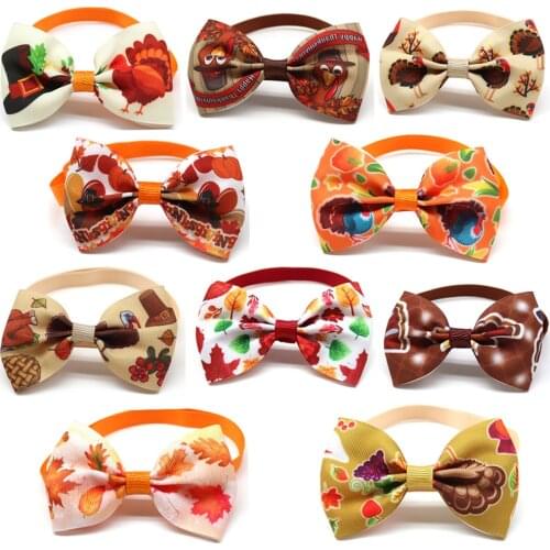30pc Small Dogs Bowtie Fall Dog Accessories Samll Dog Cat Puppy Bow Tie Collar Autumn Dogs Accessories For samll Dogs