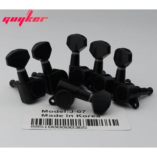 6R Black Guitar Tuning Peg Key Tuner Machine Head For Sta J07