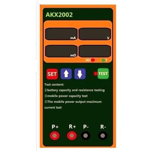 AKX2002 Versatile Battery Tester Mobile Power The Output Voltage Current Capacity Internal Resistance