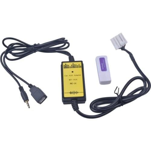 Car USB Adapter MP3 Audio Interface SD AUX USB Data Cable Connect Virtual CD Changer for Mazda Premacy CX7 RX8 Miata 3 6