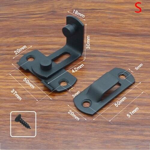 Barn Door Cast Steel Hook Latch Lock Decoration Right Angle Sliding Door Buckle