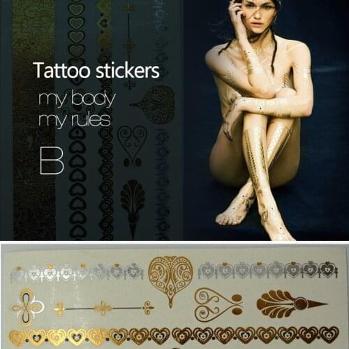 Fation 4pcs/lot Body Art tattoo Sexy Flash Tattoos Temporary tatoo Sticker For Women Sex Products