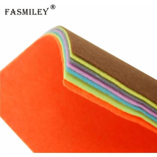 30*30cm / 20*30cm / 15*15cm DIY Felt Colorful Fabric Cloth 1mm Thickness Polyester Cloth Felts Home Handmade Decoration ds240