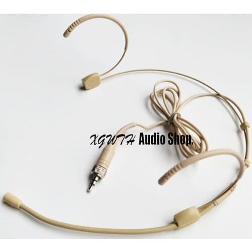 Dual Ear Hook Mic Headworn Headset Head Microphone For Sennheiser Wireless Interview Speech Sing Recording
