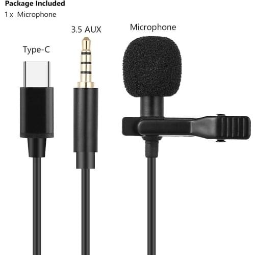 Mini Microphone Mic USB C Type-C Mic Condenser Audio Recording For Huawei Xiaomi Samsung Android Phone USB C Microphone