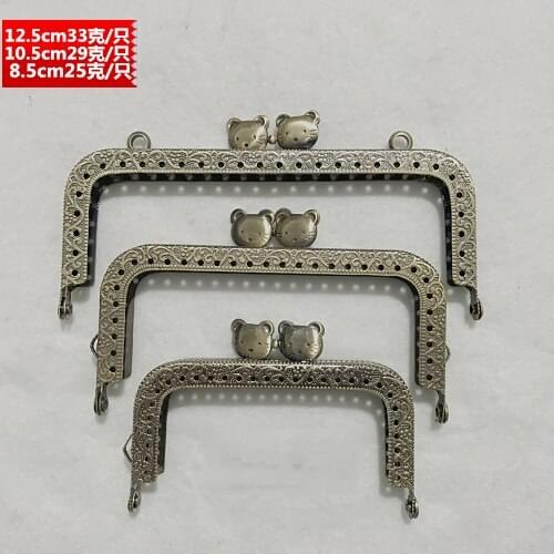 Cat face cute vintage metal bronze color coin bag purse frame DIY female bag clasp mouth golden 10pcs/lot hardware wholesale