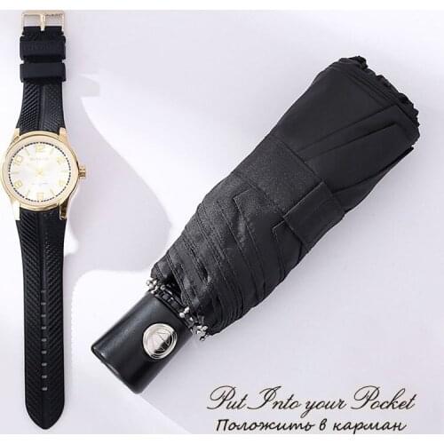 Mini Pocket Automatic 5 fold Easy to Carry Umbrella Rain/Sun Women Creative Umbrella Men Kids Travel Gifts Small Umbrellas Women