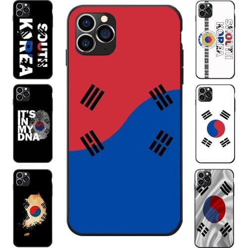 For REDMI 5 6 7 8 T A K20 30 S2 NOTE PRO PLUS South Korea National Flag Coat Of Arms Map Theme Soft TPU Phone Back Cases