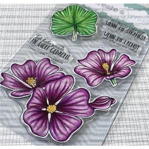 German flower Transparent Clear Silicone Stamp/Seal for DIY scrapbooking/photo album Decorative clear stamp sheets A2715